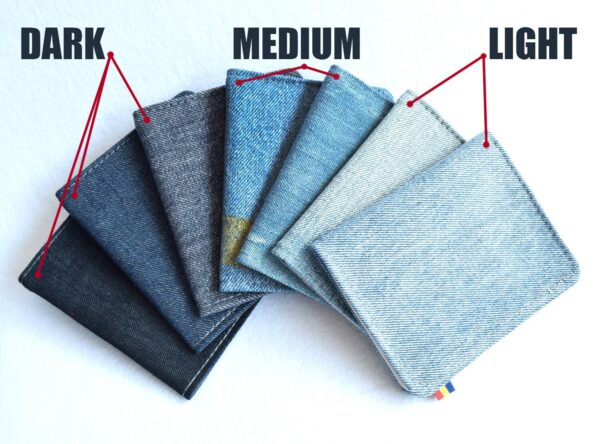 Portofel Handmade din material de Jeans reciclat - imagine 3