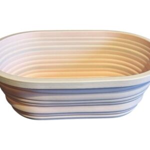 Cos de dospire pliabil din silicon alimentar, oval, 27 x 17.5 x 3.5 cm | Domestika.ro