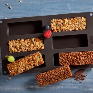 Forma LURCH FlexiForm pentru 6 batoane de cereale, 30 x 17,5 cm, culoare maro | Domestika.ro