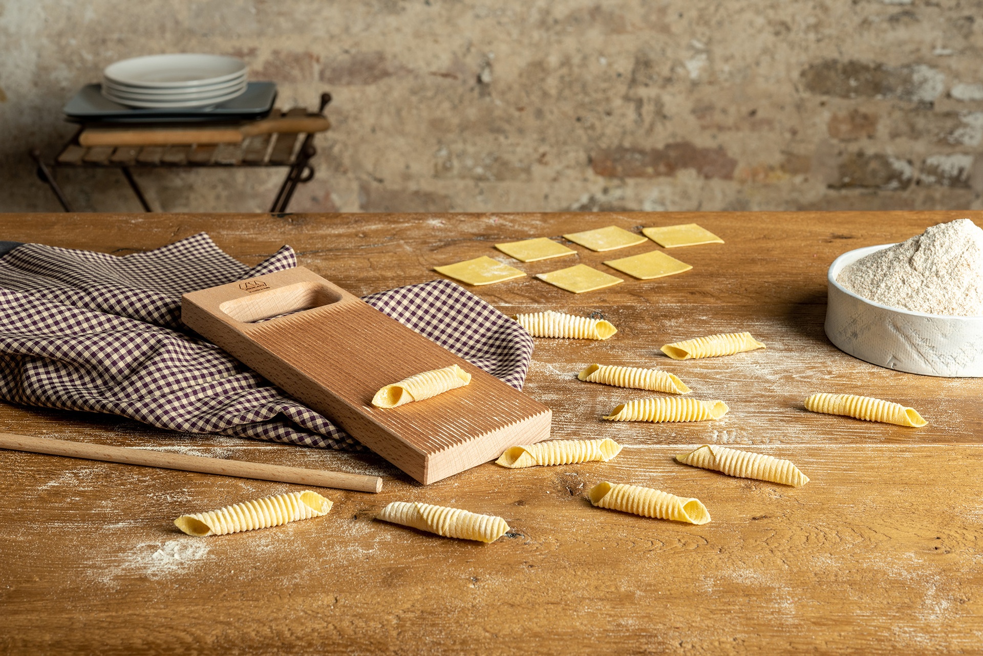 RIGAGNOCCHI - Paleta Gnocchi cu accesorii Garganelli | Domestika.ro