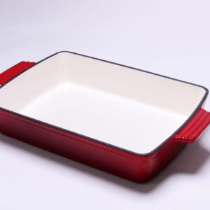 Tava dreptunghiulara din fonta emailata Cooking Artisan 33x23x6.5 cm | Domestika.ro