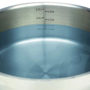 Oala înalta cu capac din sticla 24 cm, H 14 cm ELO CITRIN | Domestika.ro