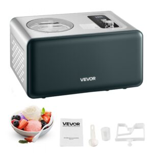 Aparat Automatic pentru Inghetata cu Compresor Incorporat 1.5L - Gelatiera Electrica Fara Precongelator