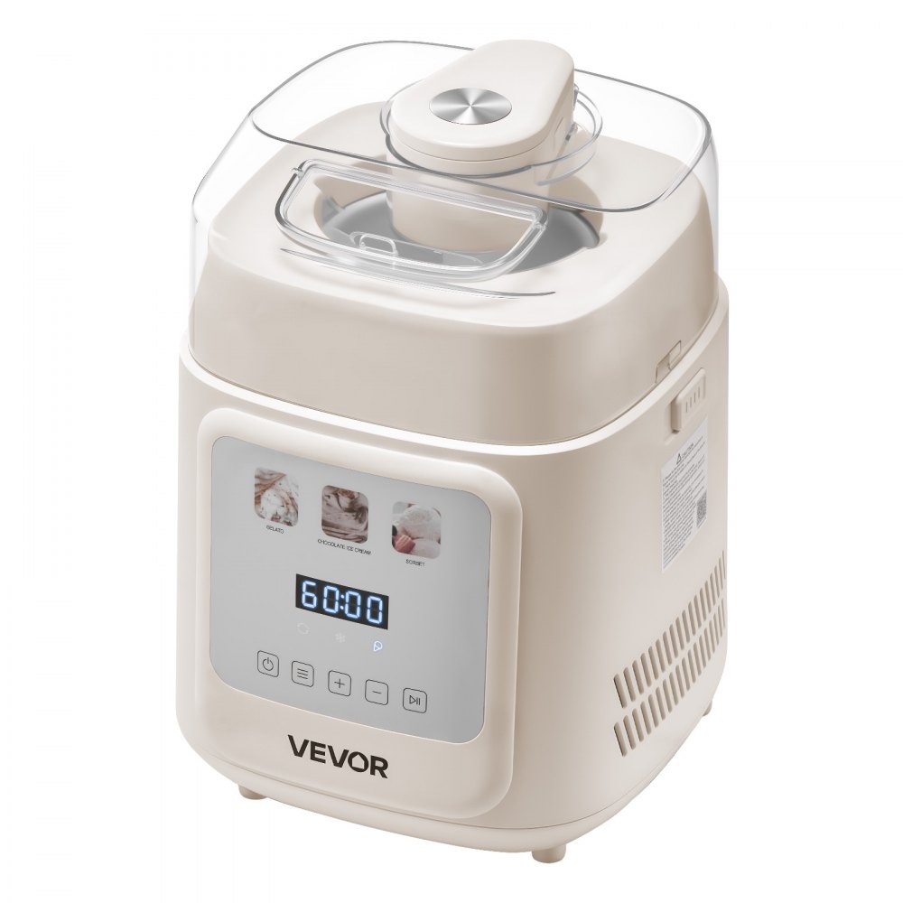 Masina de inghetata automata VEVOR 1L cu compressor incorporat - Gelato, iaurt inghetat si sorbet - imagine 4