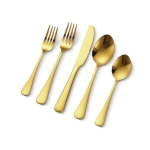 Set Tacamuri Inox Gold 60 Piese pentru 12 Persoane - Eleganta si Durabilitate