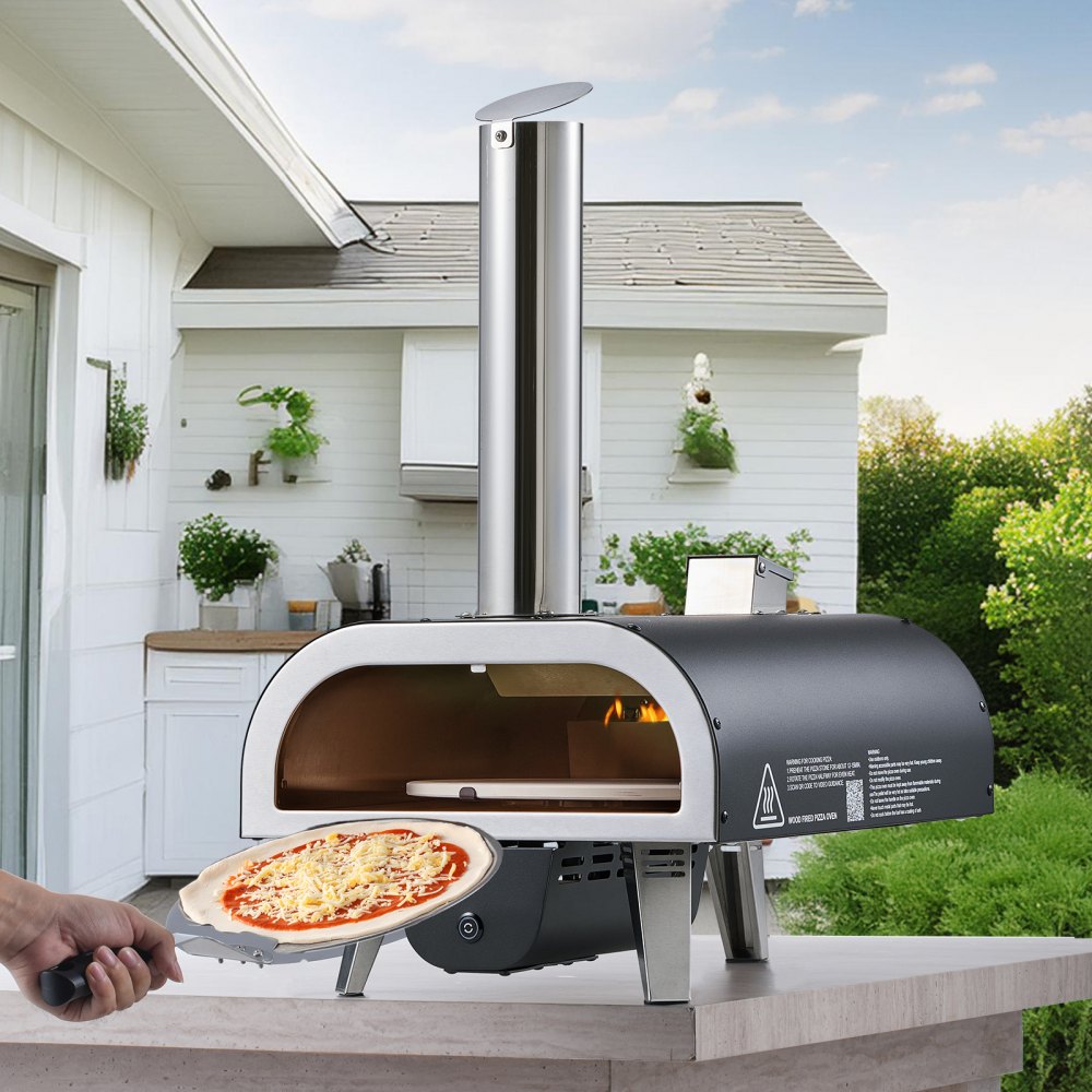 Cuptor pentru pizza portabil 30 cm de exterior pentru gradina, terasa si camping - imagine 3