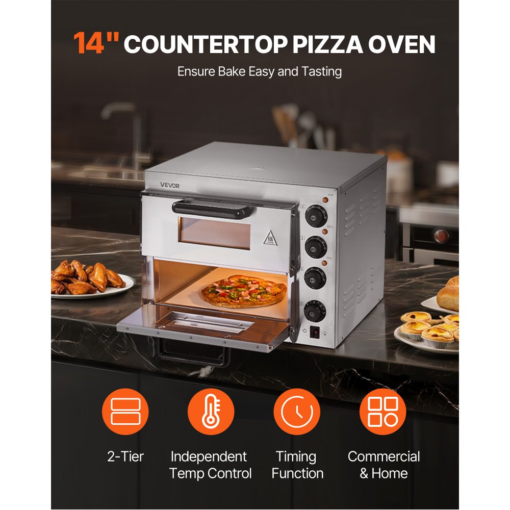 Cuptor electric pentru pizza 35cm - imagine 2