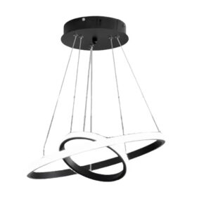 Lustra LED Macvi® 27W Design Circular Negru