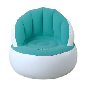 Scaun Gonflabil Ergonomic Turcoaz 85x70cm cu Pompa Inclusa