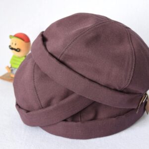 Șapcă docker handmade din bumbac mov melanj
