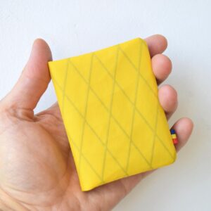Portofel Minimalist pentru Carduri - Galben Mustar, Ultra-Compact și Ușor