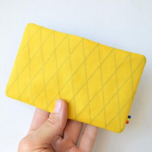 Portofel Minimalist pentru Carduri - Galben Mustar, Ultra-Compact și Ușor