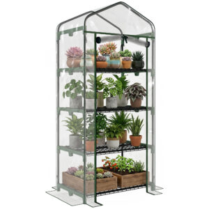 Sera balcon compacta cu 4 rafturi