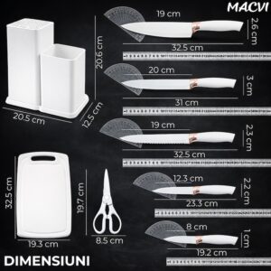 Set 19 Ustensile Bucătărie Macvi® Silicon Bambus