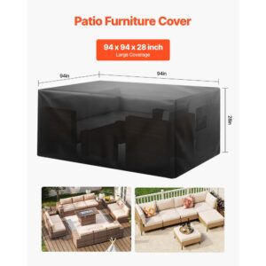 Husa Protectoare Mobila Gradina, Impermeabila, 239x239x71 cm