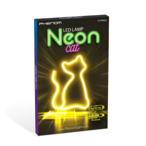 Lampa LED Neon Pisica - Lumina Calda USB/Bat