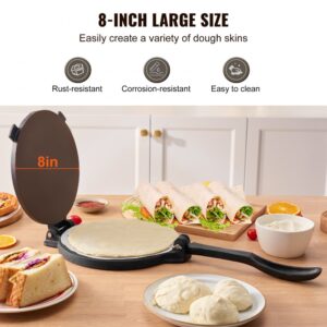 Presa pentru Tortilla 8 inch, Fonta Rezistenta cu 100 Hartii Pergament